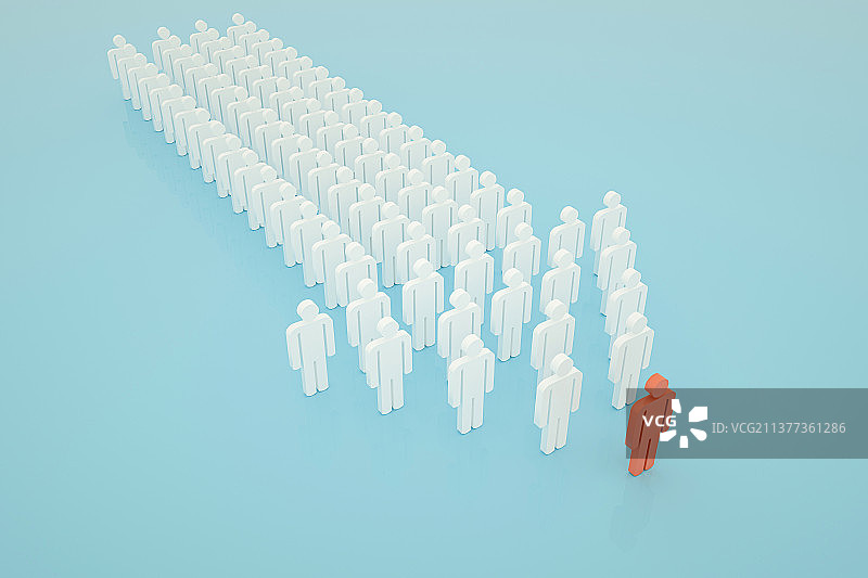 3D箭头形状商业团队图片素材