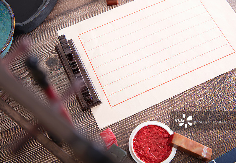 中国书法文房四宝图片素材