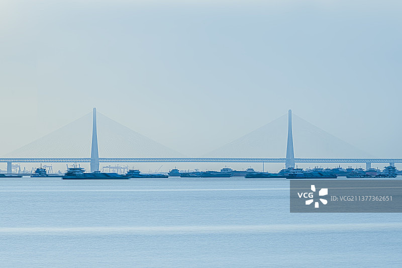 南通滨江公园苏通大桥沪苏通大桥图片素材