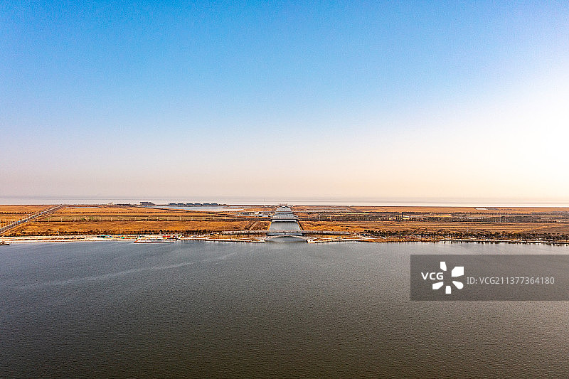 航拍上海自贸区临港新片区图片素材