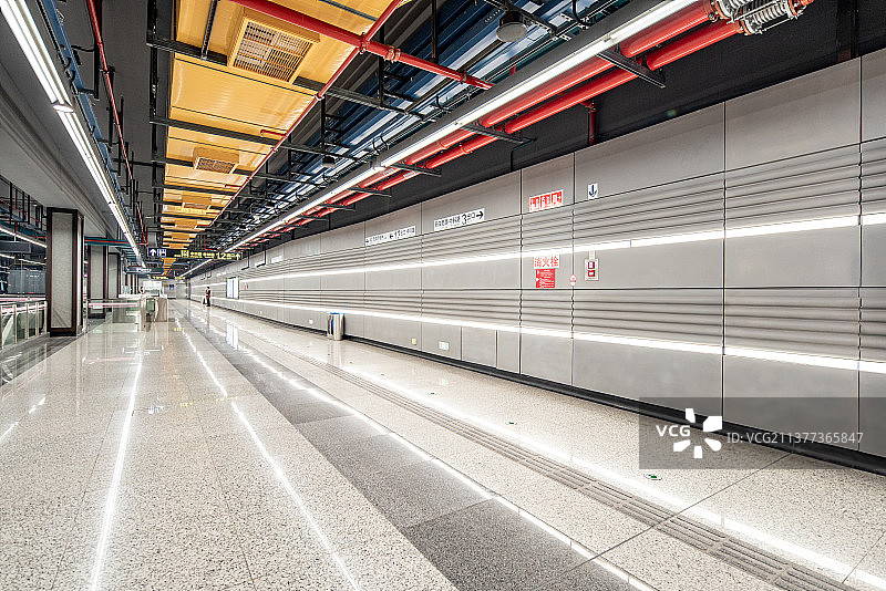 上海地铁站内部图片素材