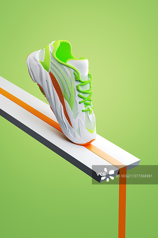 3D渲染抽象鞋子促销图片素材