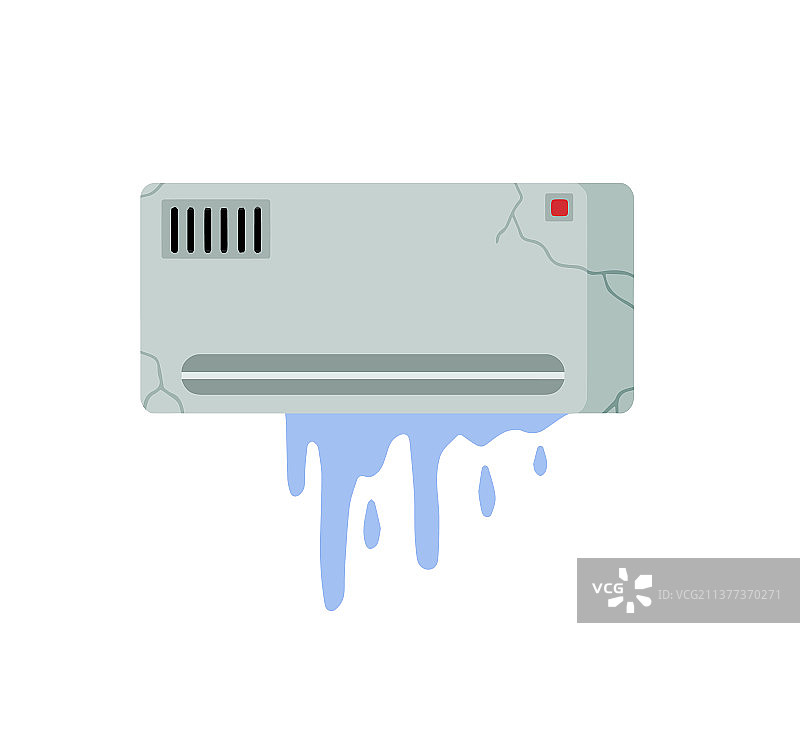 损坏的空调图片素材