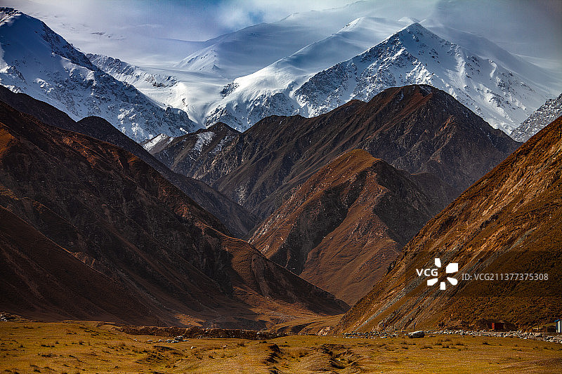 新疆和田地区策勒县昆仑山图片素材
