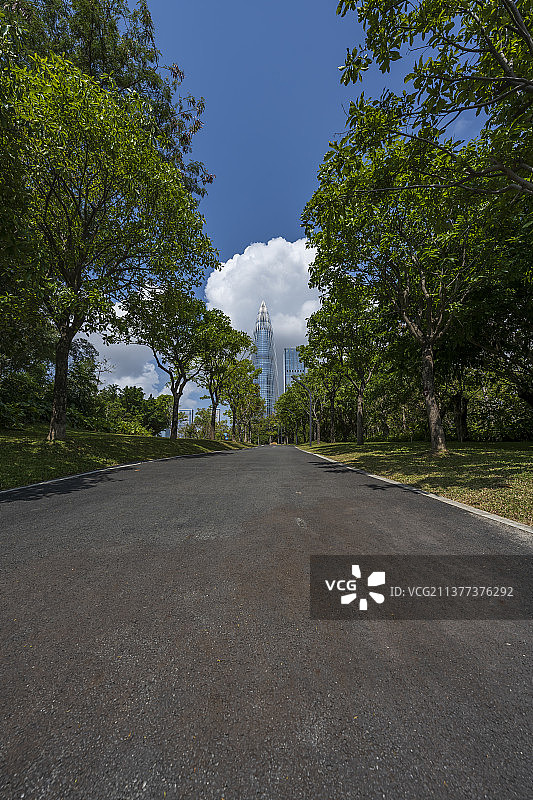 广东省深圳市南山区深圳湾人才公园白昼风光图片素材