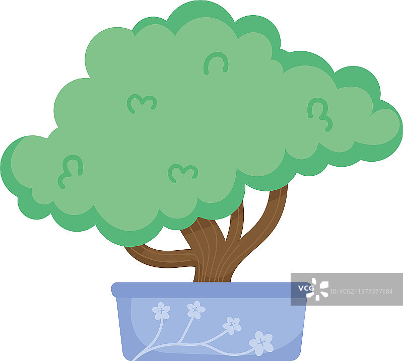 绿色盆景图标图片素材