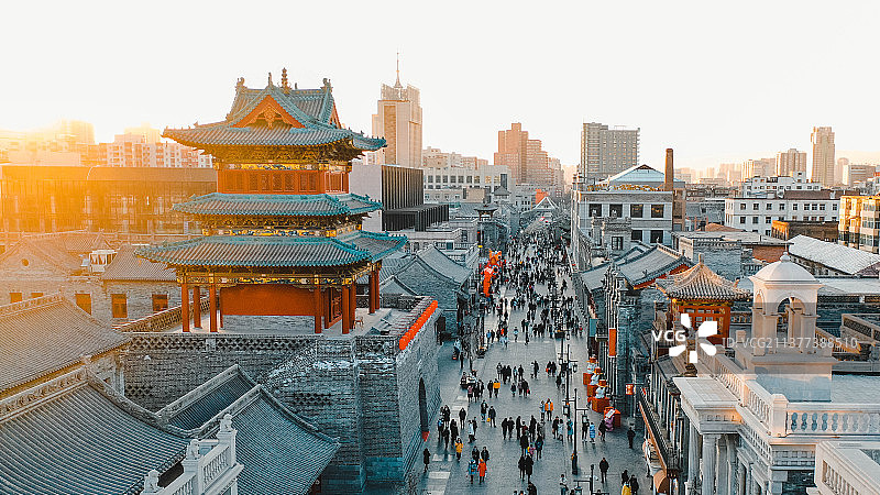 太原钟楼街图片素材