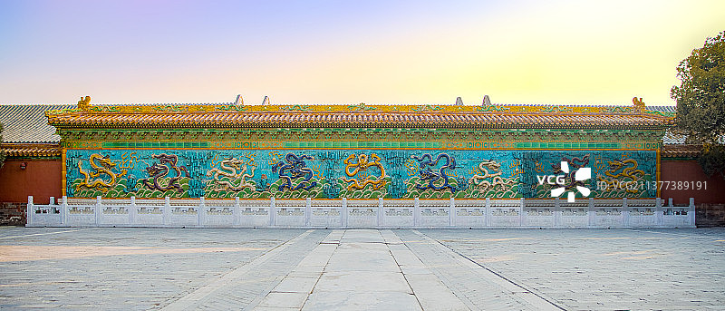 九龙壁图片素材