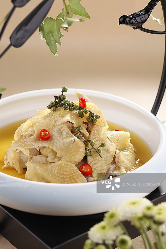 椒麻鸡，田园图片素材