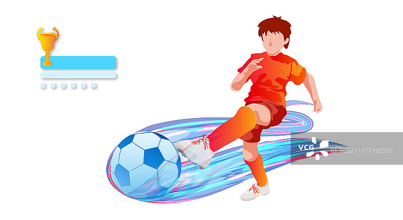 足球体育运动联赛的比赛插画图片素材