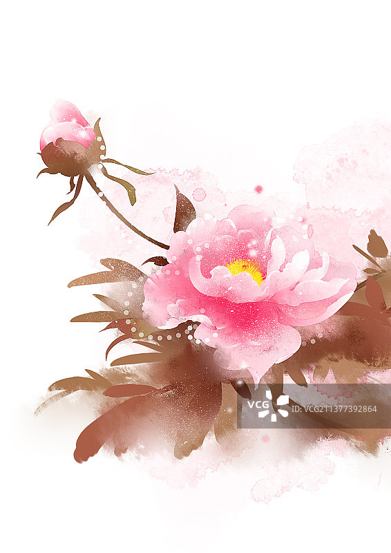 水彩风花卉图片素材