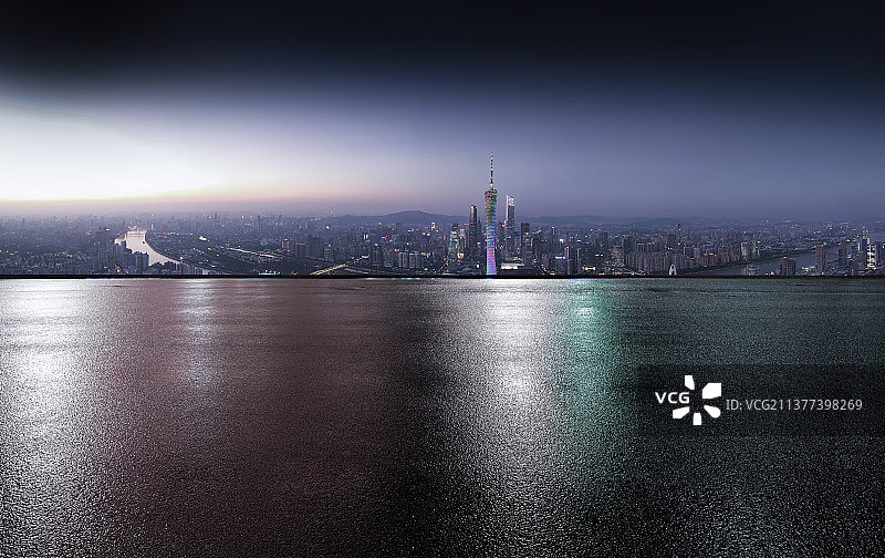 城市建筑与城市道路图片素材