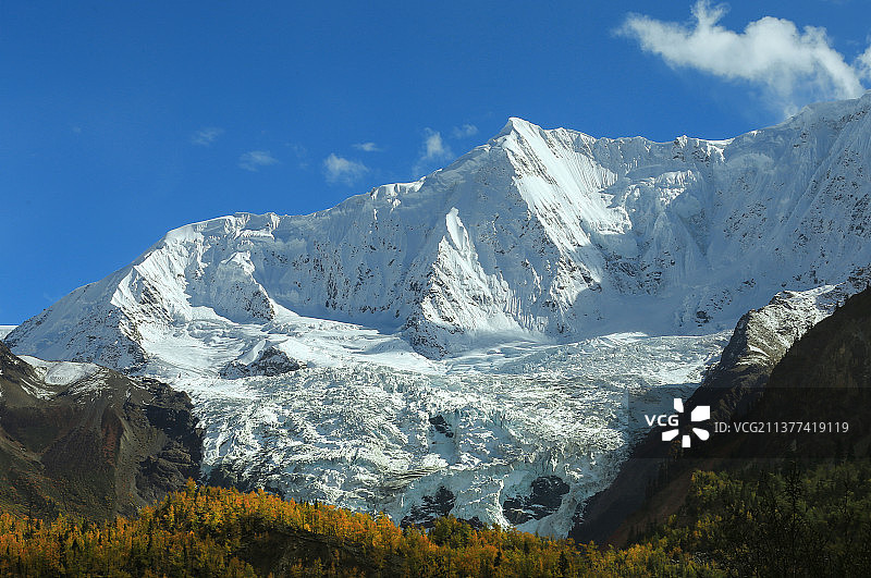 米堆冰川图片素材