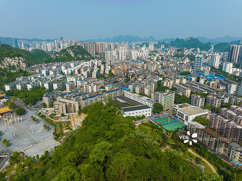 柳州鱼峰区城市建筑风光图片素材