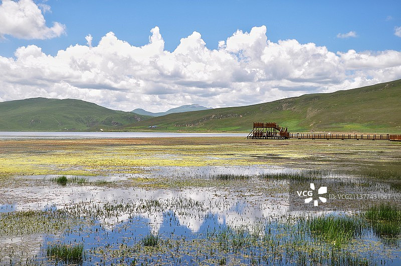 甘肃甘南尕海图片素材