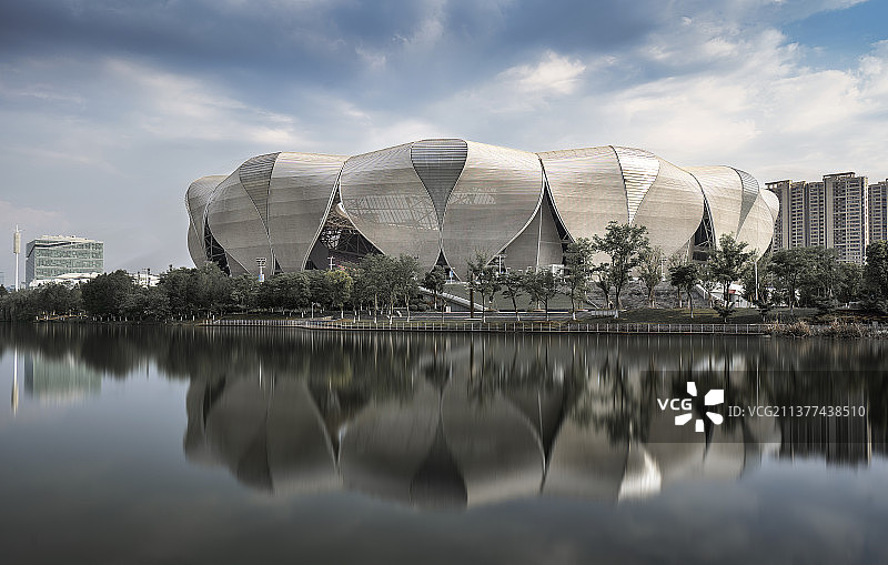 奥体中心莲花馆图片素材