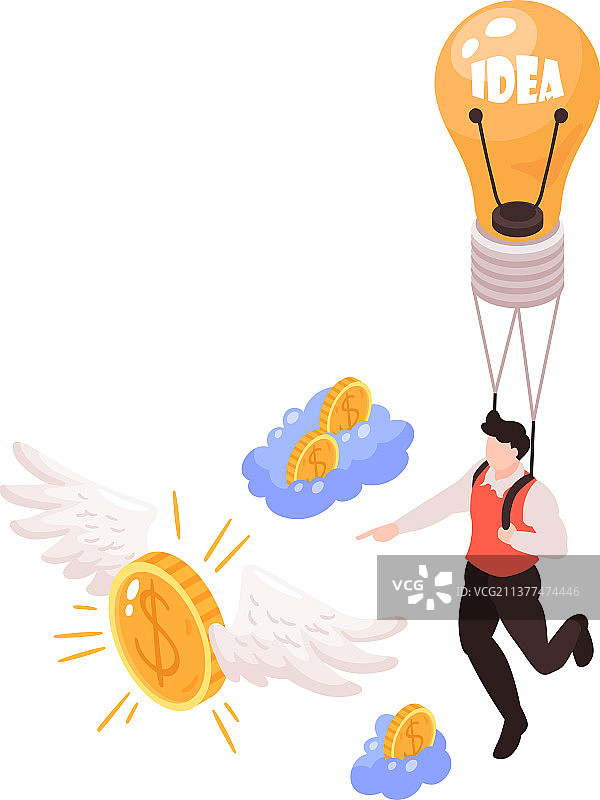 众筹2.5D图标图片素材