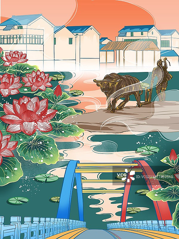 夏天的风景图片素材