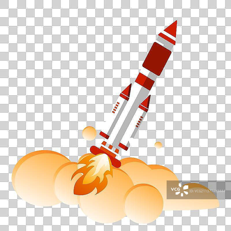 火箭发射元素图片素材