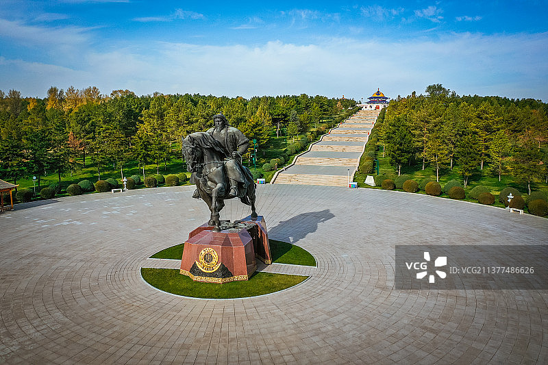 内蒙古成吉思汗陵风光图片素材