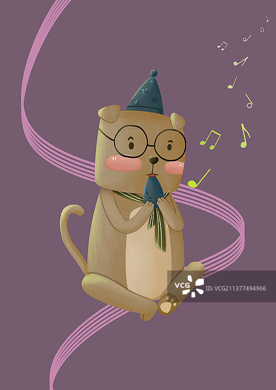 十二生肖之狗插画图片素材