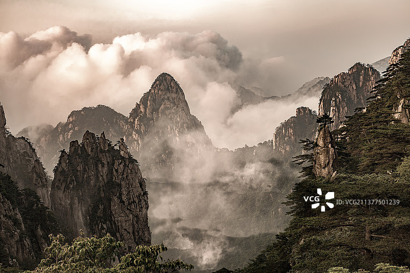 黄山风光图片素材