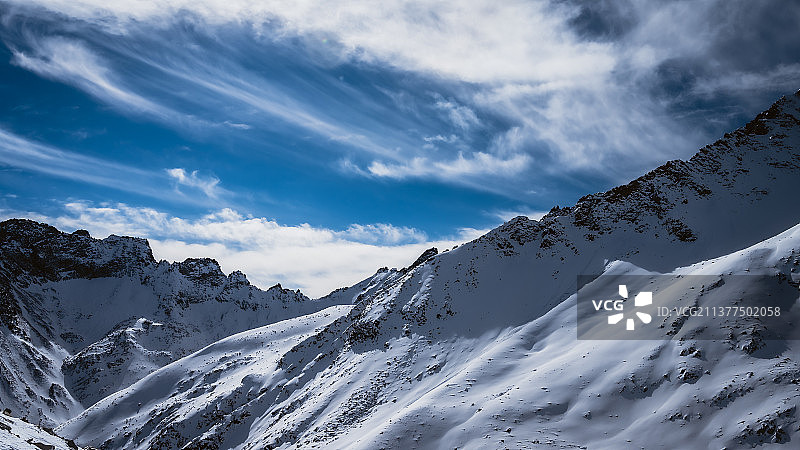 达古冰川图片素材