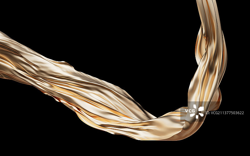 流动的布料3D渲染图片素材