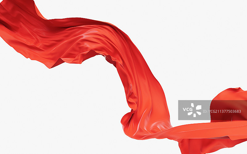 流动的布料3D渲染图片素材