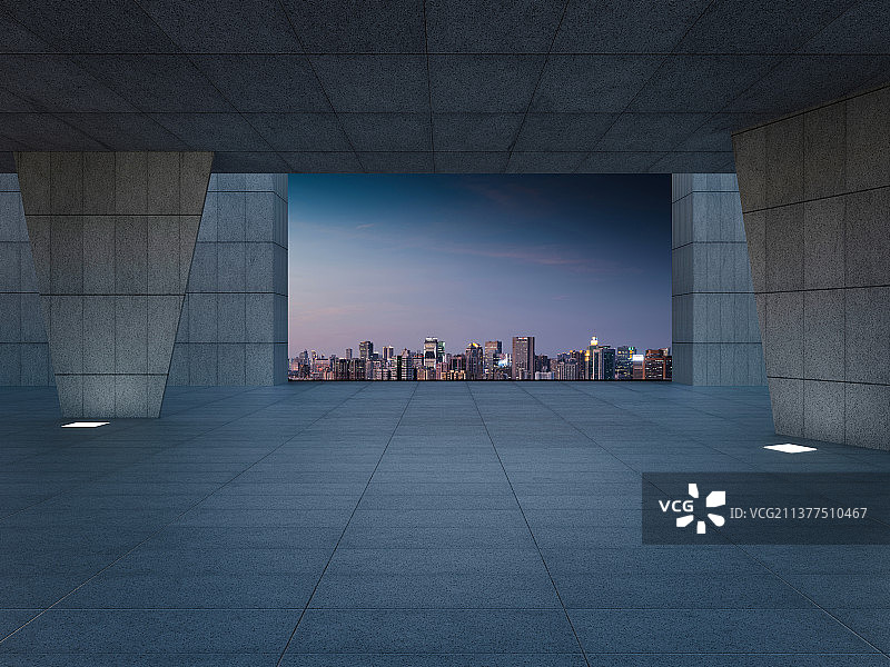 剧院建筑与建筑停车场图片素材