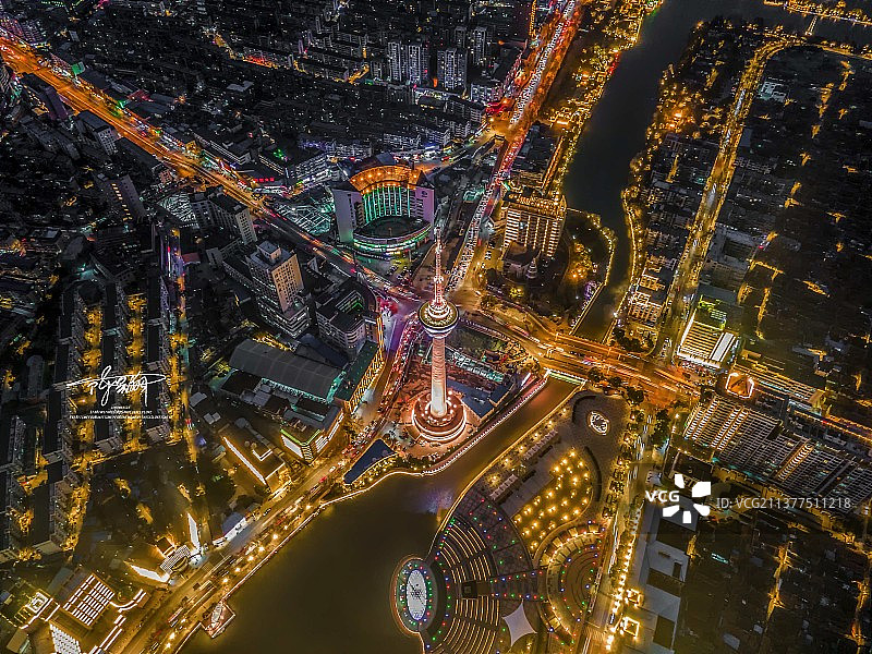 南通电视塔图片素材