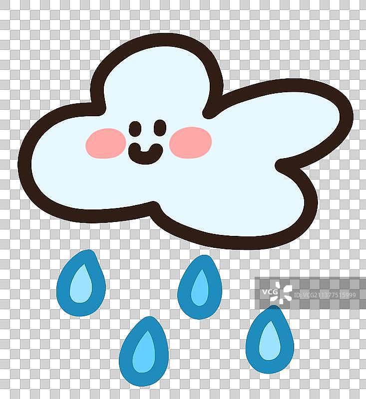 元素免抠下雨图片素材