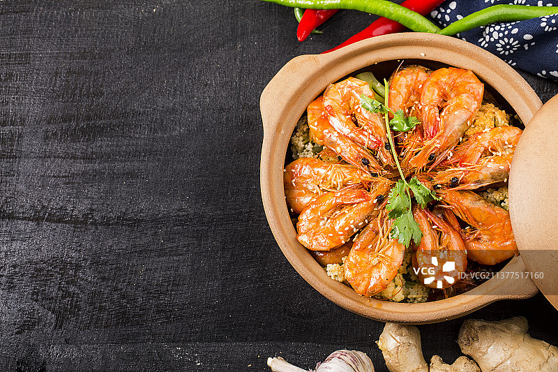 麻辣干锅虾图片素材