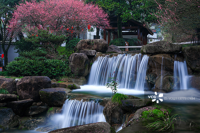 兰溪地下长河梅花瀑布唯美风光图片素材