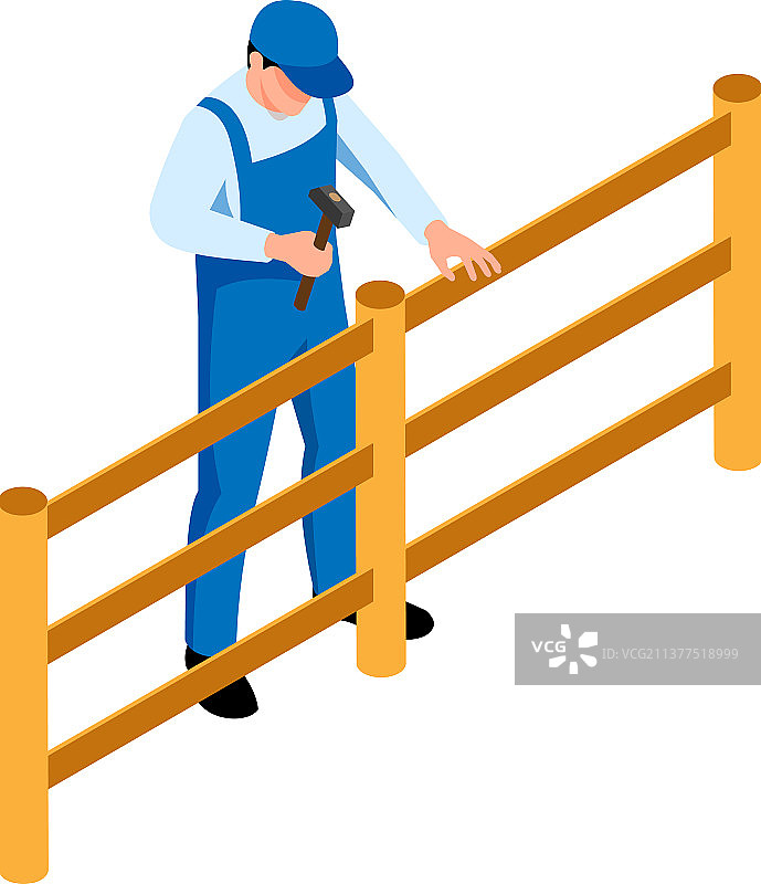 农民2.5D图标图片素材