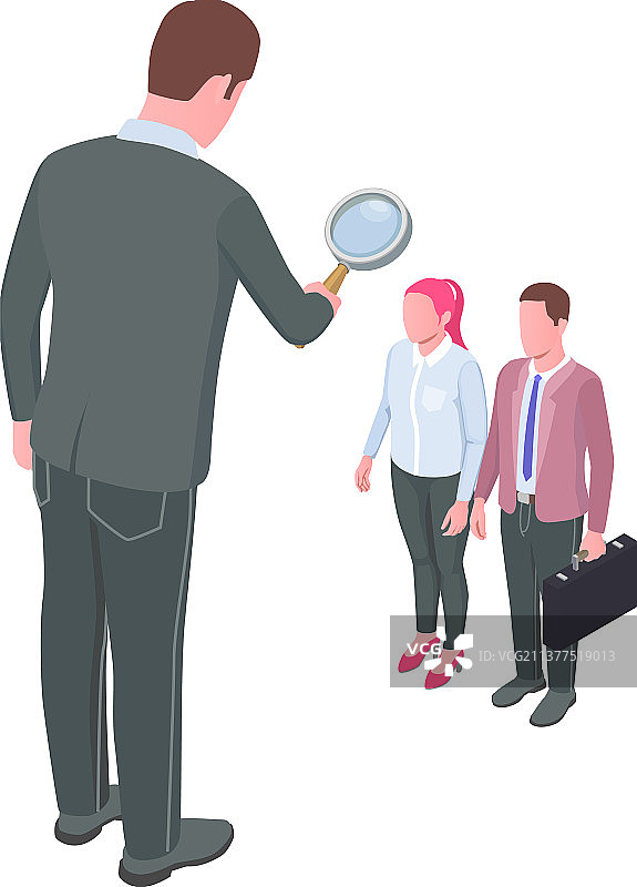 招聘2.5D图标图片素材