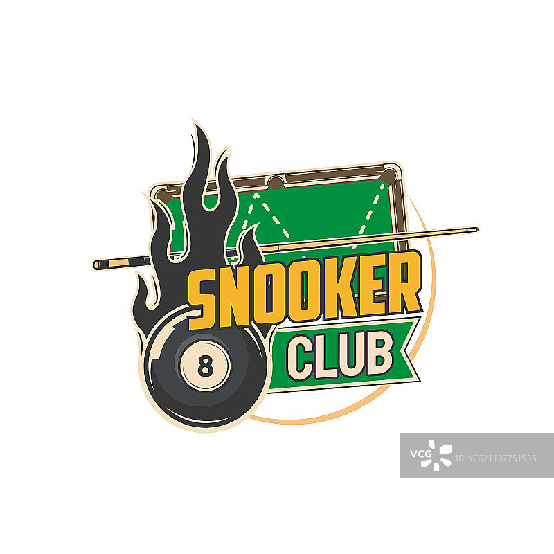斯诺克或台球俱乐部图标图片素材