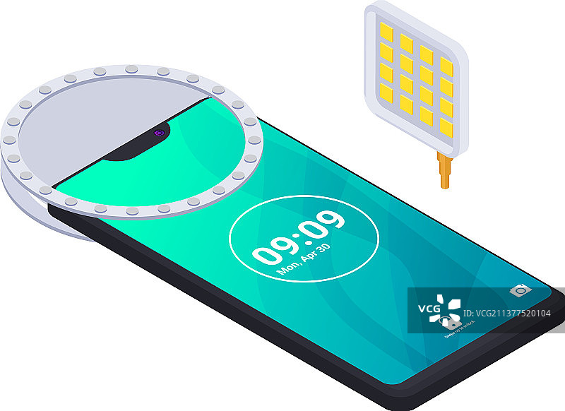 2.5D自拍补光灯图片素材