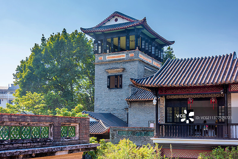 中国广东东莞可园邀山阁图片素材