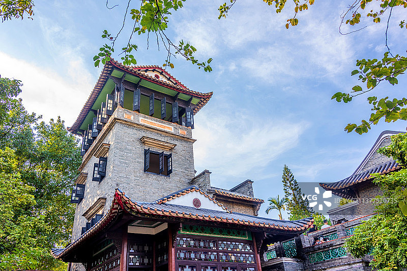 中国广东东莞可园邀山阁图片素材