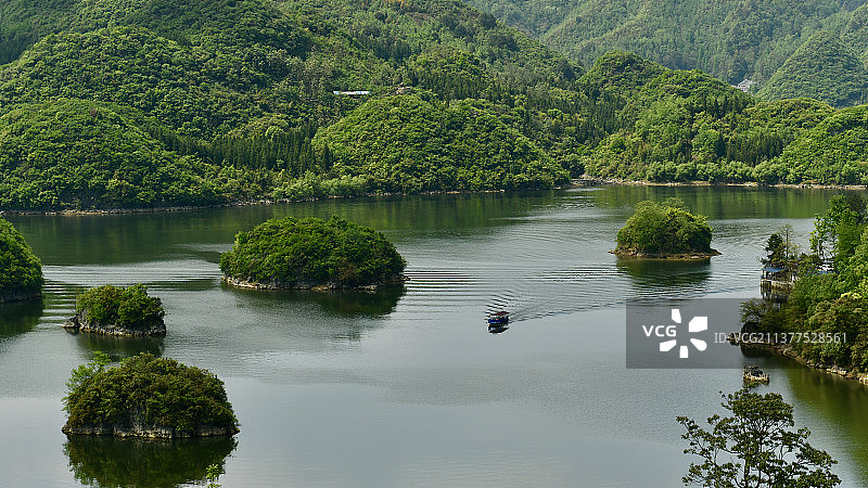 静谧的贵阳市百花湖图片素材