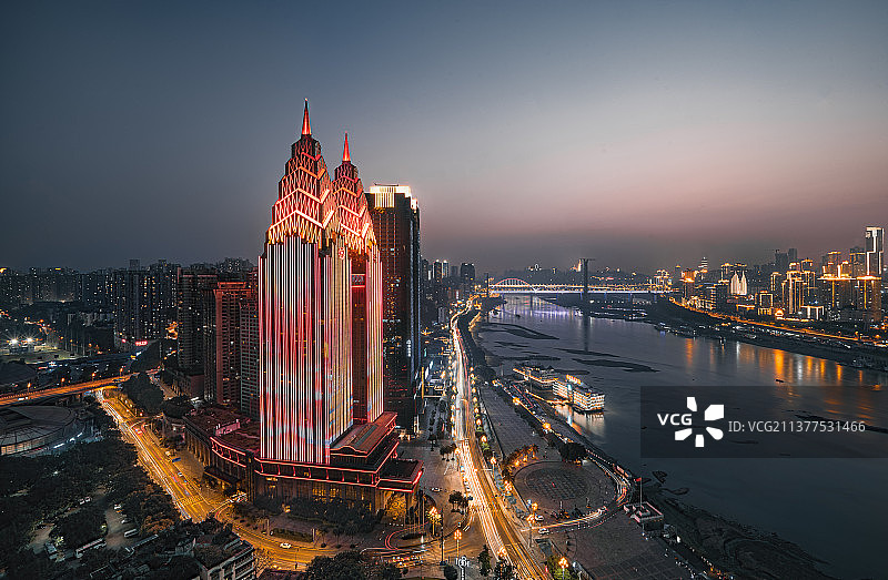 重庆双子塔图片素材