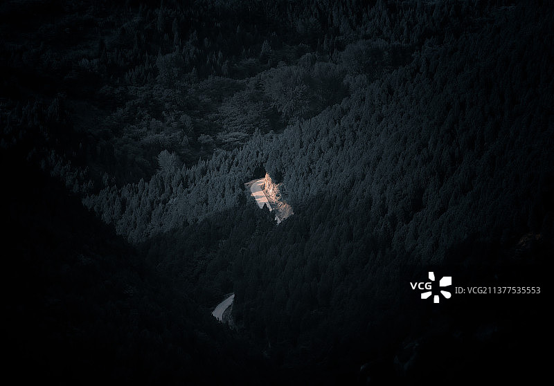 最美骊山环山公路图片素材