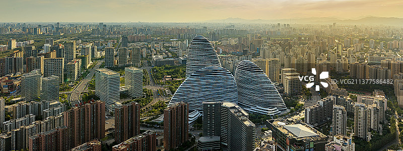 白天的望京图片素材