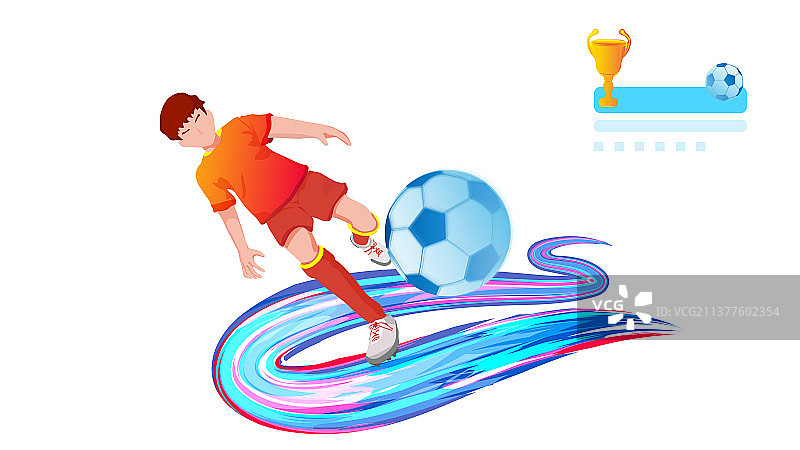 足球体育运动联赛的比赛插画图片素材