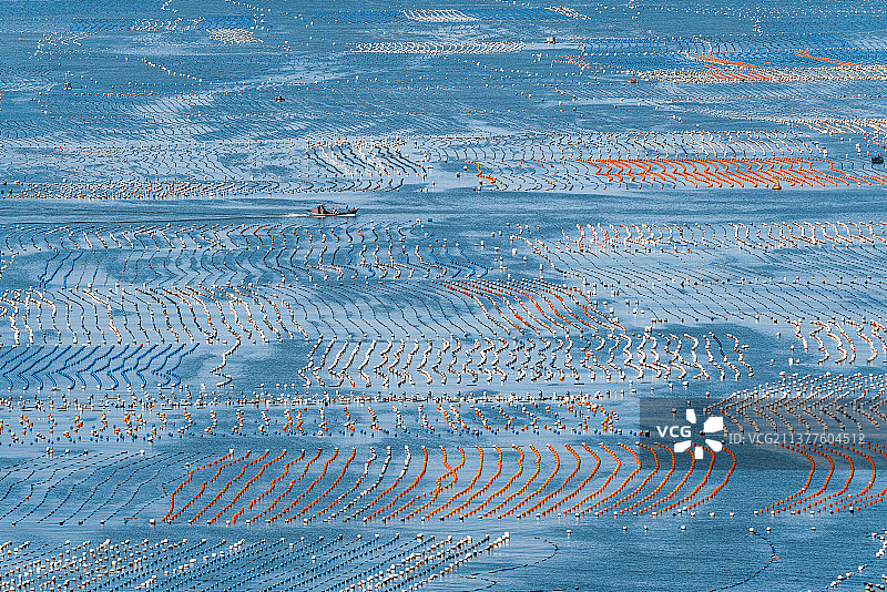 福建平潭奇达村海上牧场图片素材