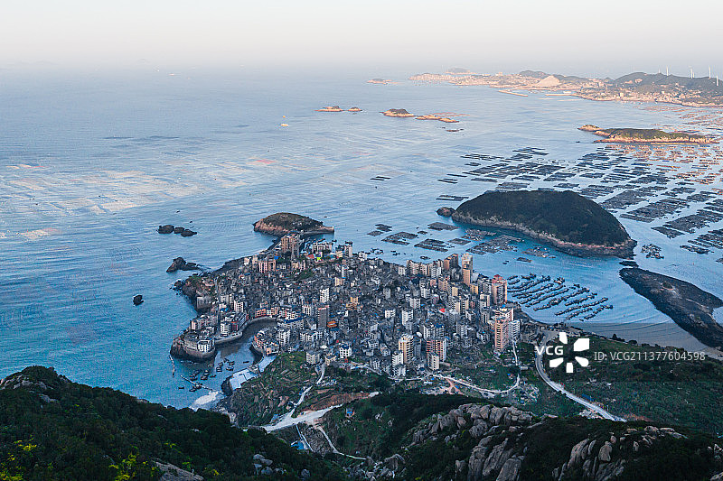 福建平潭奇达村海上牧场图片素材