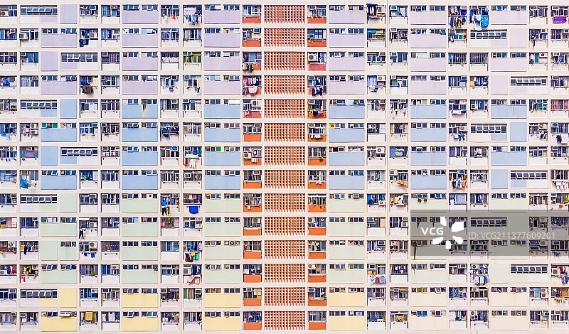 香港彩虹村航拍图片素材