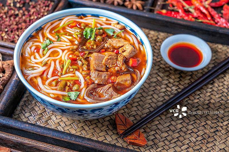 中国湖南常德美食常德米粉图片素材