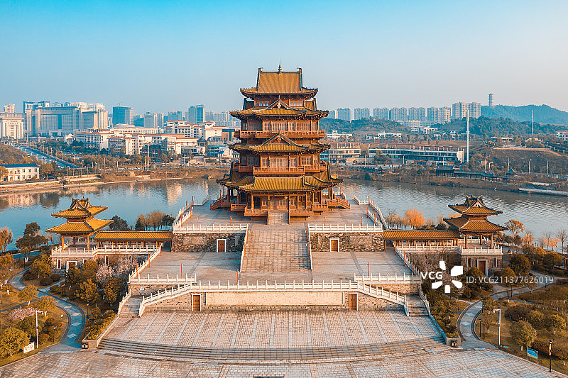 宜春多胜楼风光图片素材